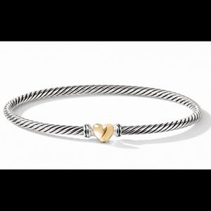 David Yurman Cable Collectibles Heart Bracelet